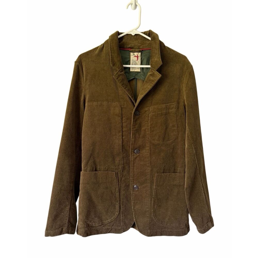 Relwen Blazer Jacket Corduroy Trap Excellent Condition Olive Green Small